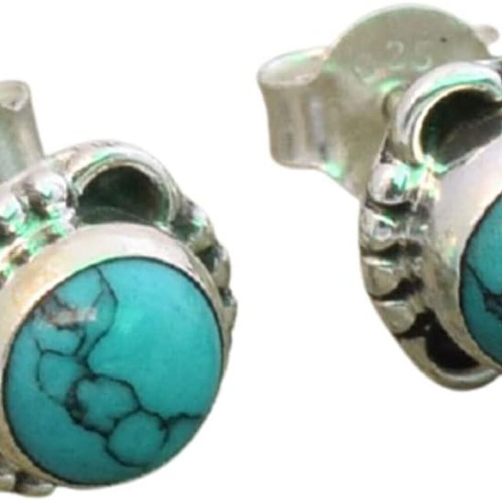Gemstone Post Stud Earrings 925 Sterling Silver Gemstone Stud Earrings For Girls View 5
